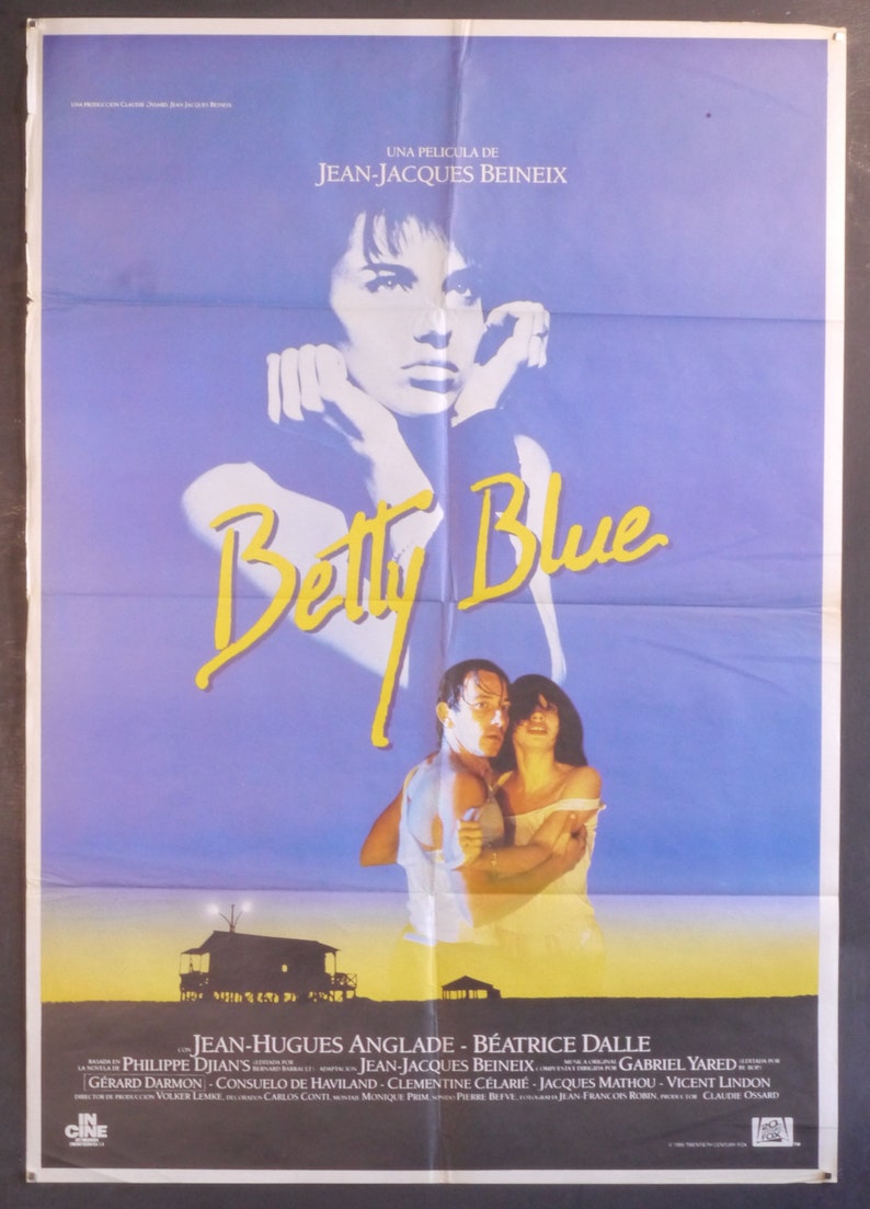 Betty BlueOriginal Vintage Poster for JeanJacques Beineixs Etsy
