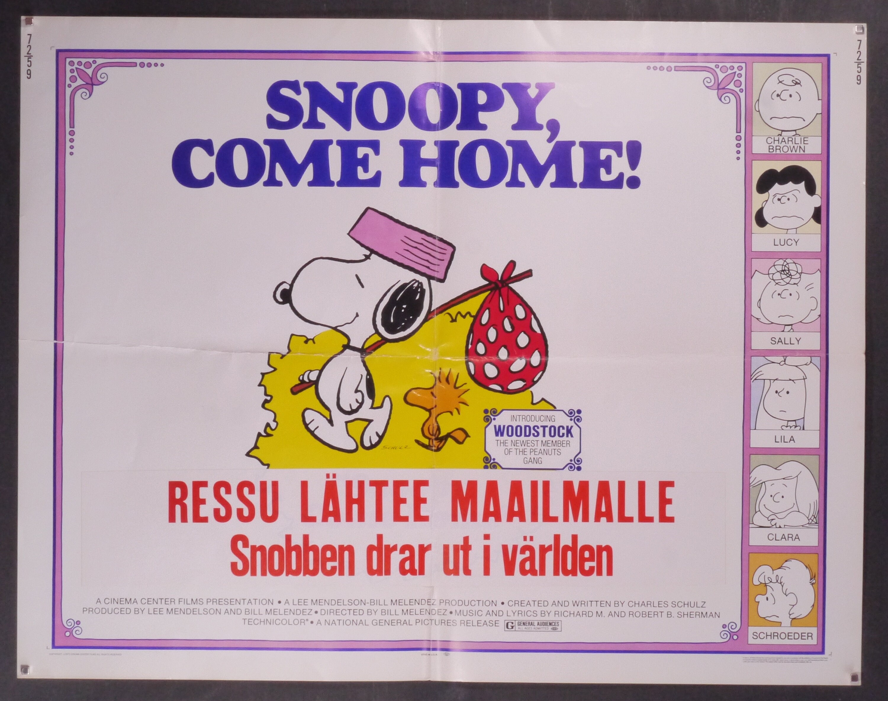 Snoopy Come Home An Original Vintage Movie Poster Of Charles Etsy
