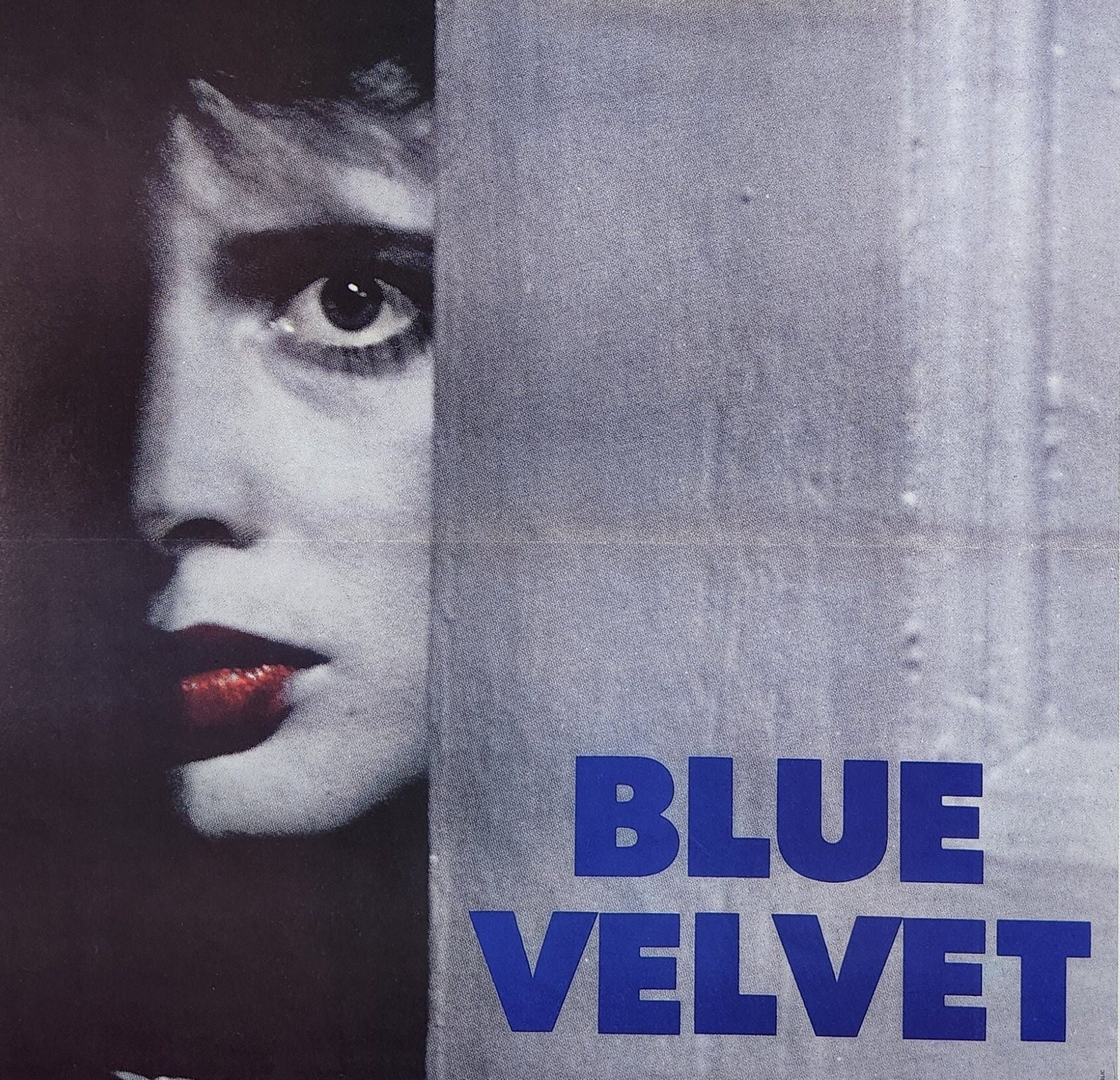 Blue Velvet-a Rare Original Vintage Belgian Movie Poster of