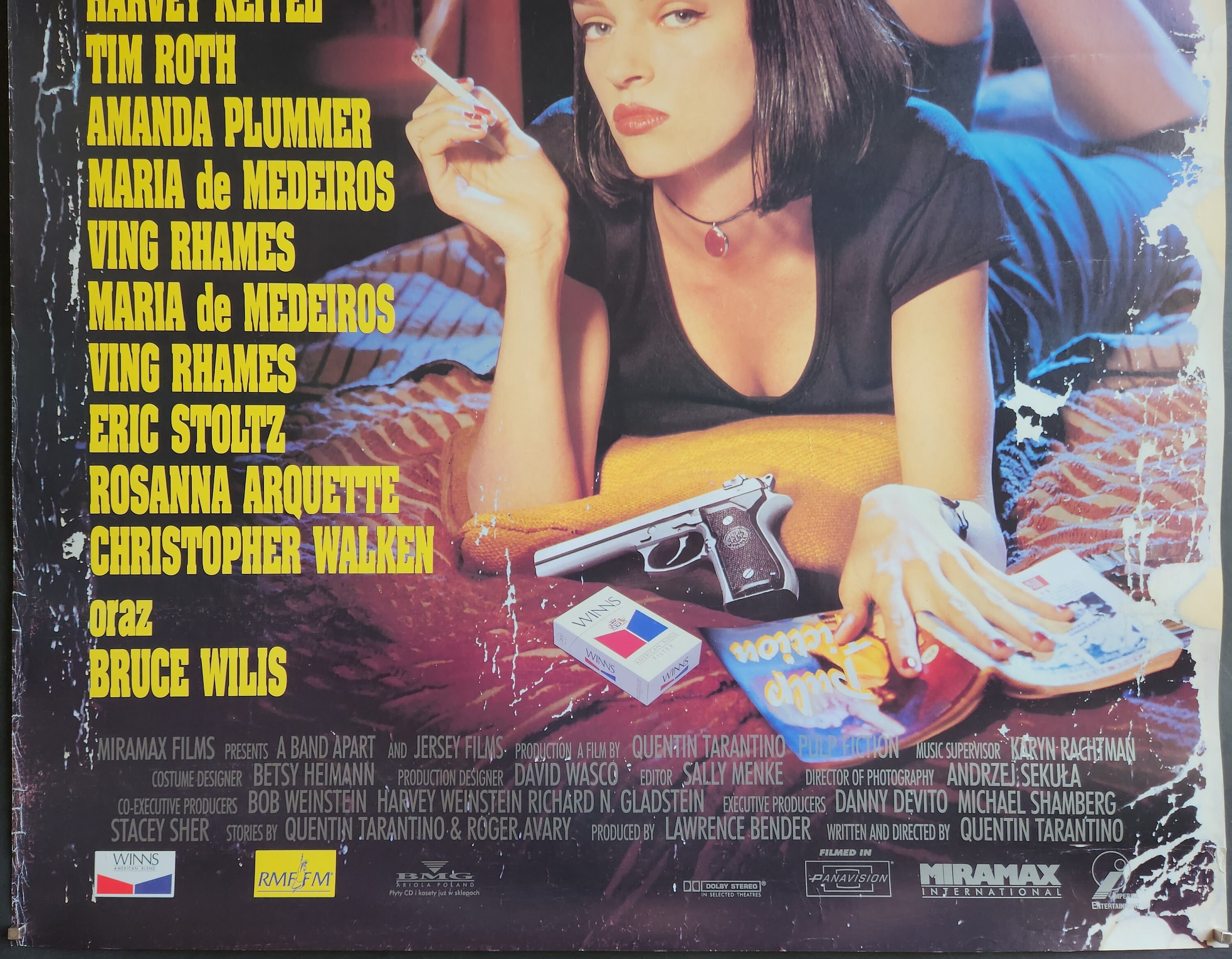 ポスター 90s VINTAGE PULP FICTION ORIGINAL POSTER PULP Fiction-an