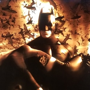 Batman Begins: un póster original de la película de Christopher Nolan's Origin Story of Batman con Christian Bale, Katie Holmes y Gary Oldman