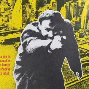 The French Connection-An Original Vintage Australian Poster of William Friedkin&#39;s New York Crime Thriller with Gene Hackman and Roy Scheider