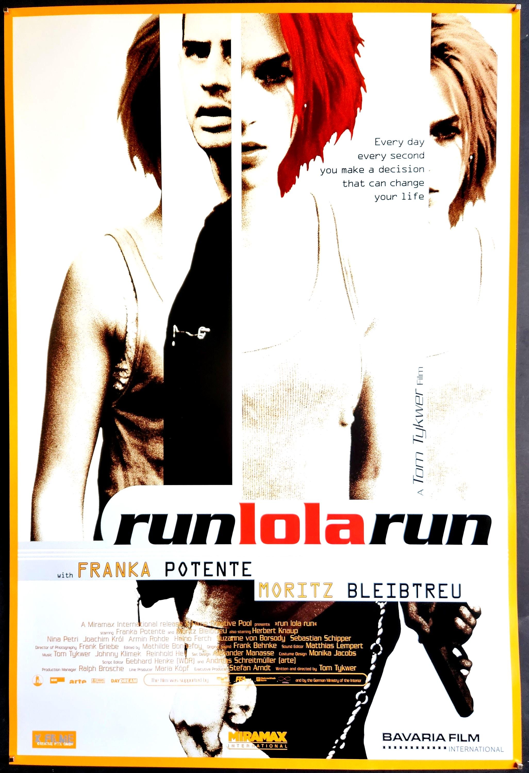 Run Lola Run-an Original Vintage Movie Poster for Tom Tykwer's