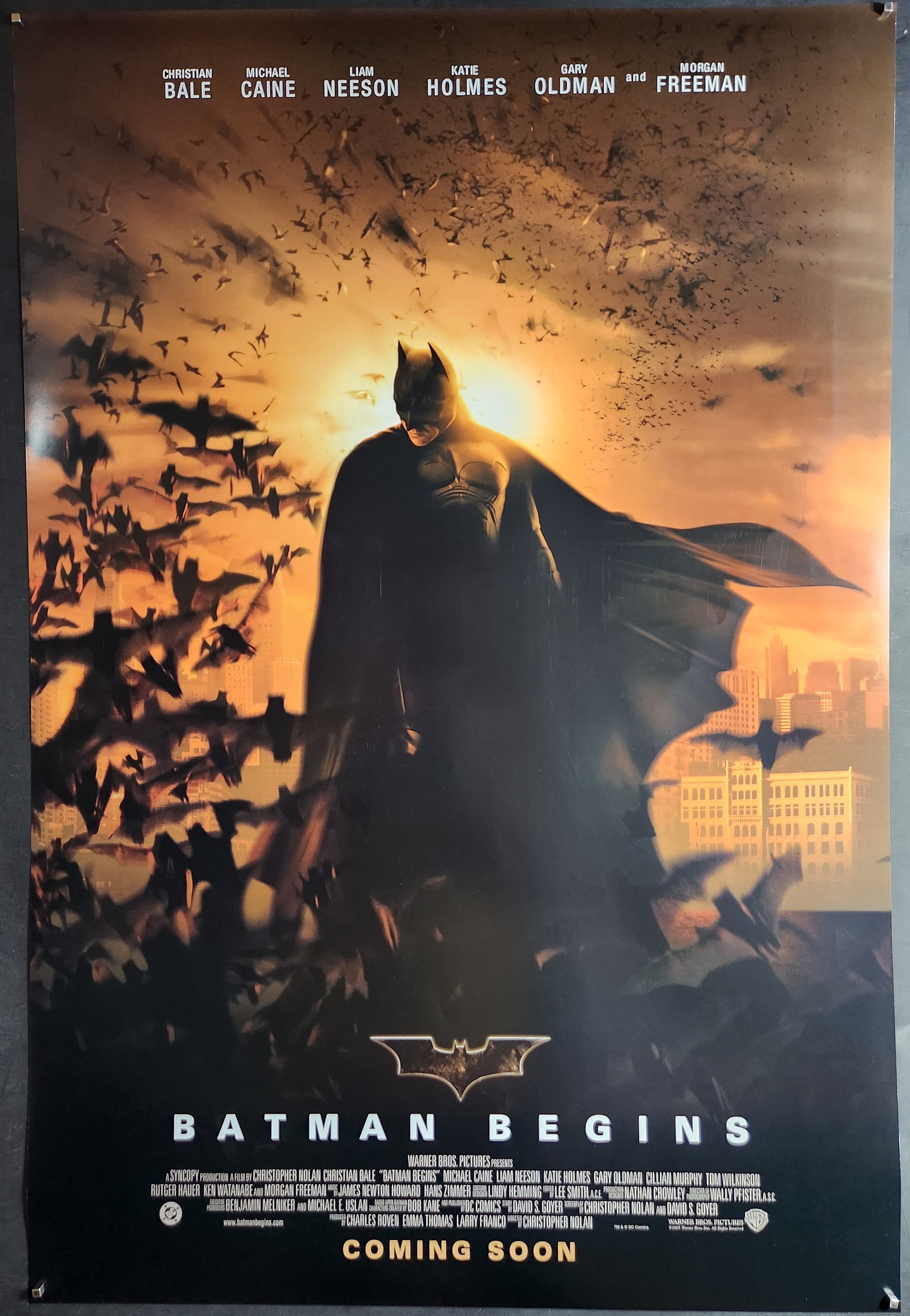 Batman Begins-an Original Movie Poster for Christopher Nolan's
