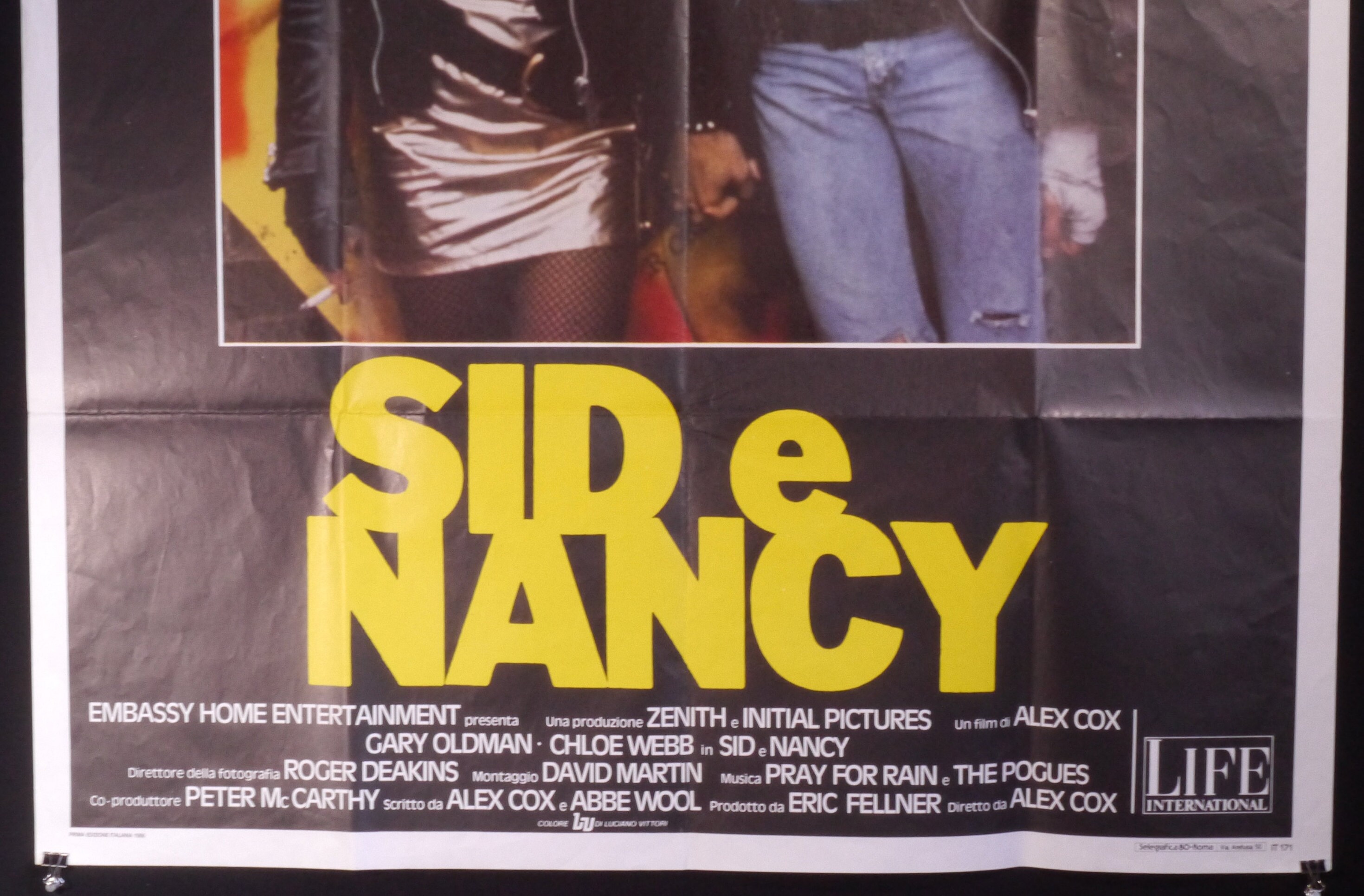 Sid and Nancy-an Original Vintage Movie Poster for Alex Cox's Punk