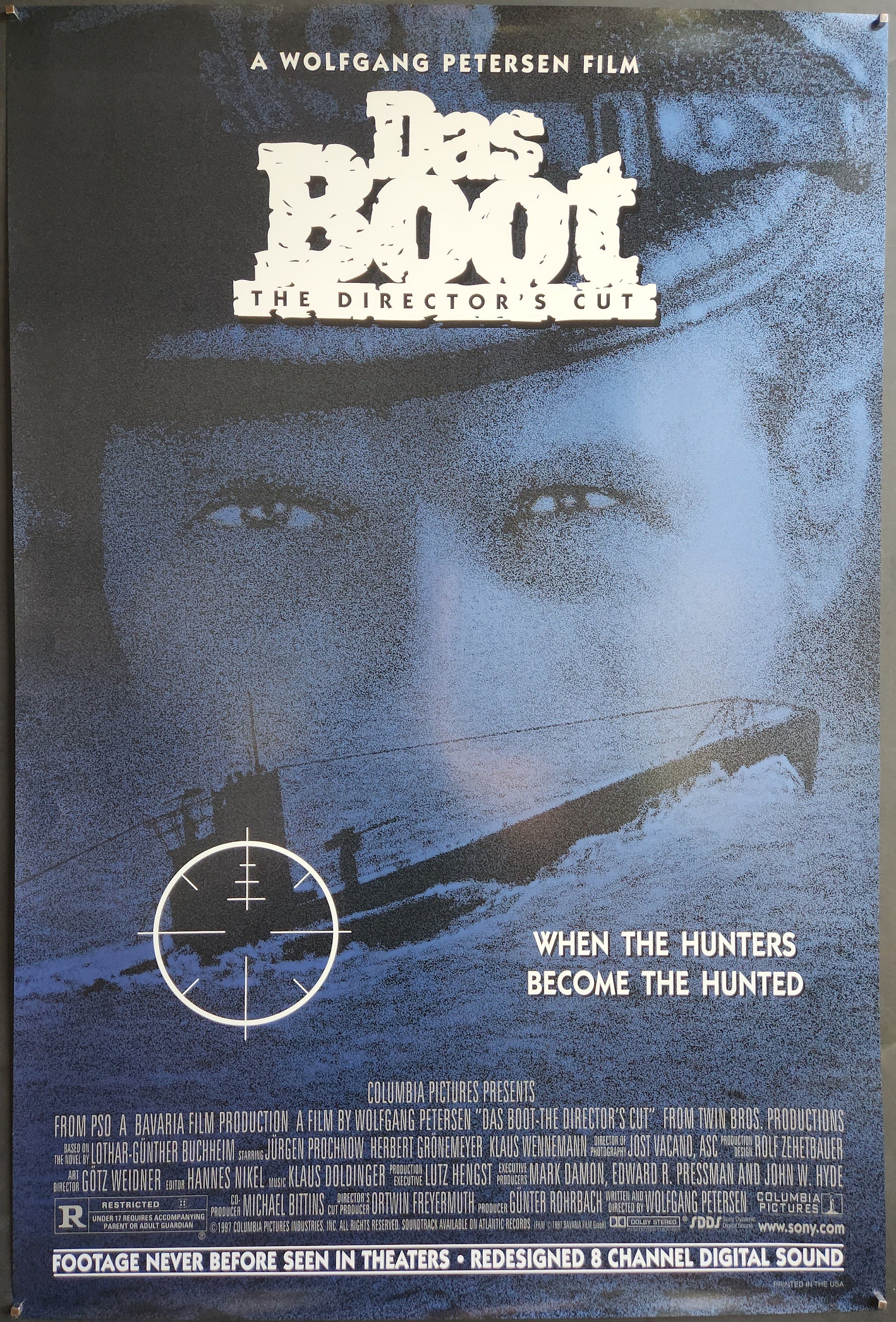 Das Boot-Ein Original Vintage Filmplakat zu Wolfgang Petersen's Story of  German Wolf Pack Submariners mit Jürgen Prochnow und Erwin Leder - .de