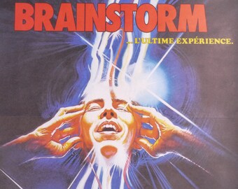 Brainstorm An Original Vintage French Movie Poster Of Douglas Etsy