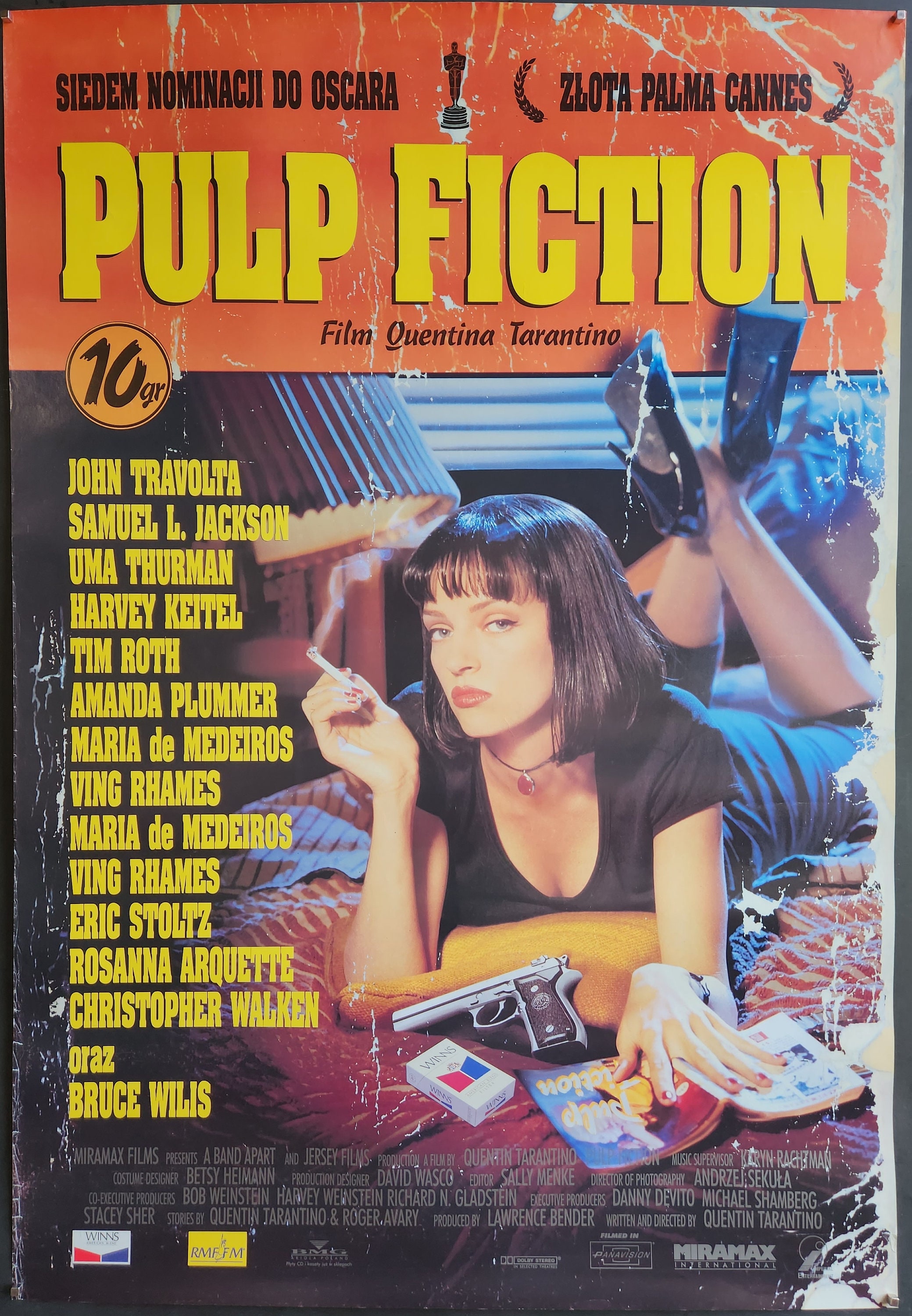 PULP Fiction-an Original Vintage Movie Poster of Quentin