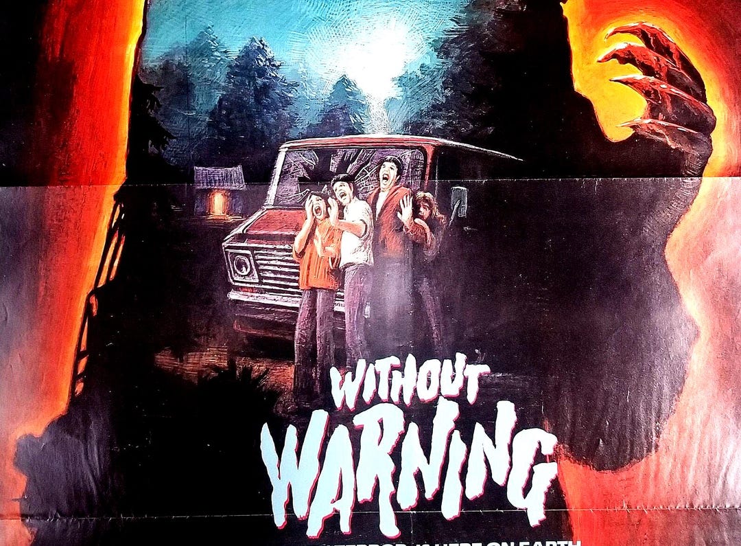 Without Warning-a Rare Original Vintage Movie Poster of the Alien