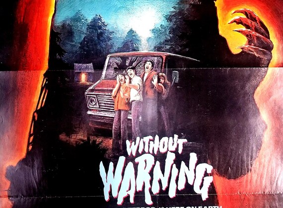 Without Warning-a Rare Original Vintage Movie Poster of the Alien