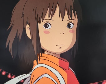 Spirited Away-Original Vintage Movie Poster for Hayao Miyazakis Fantastic Tale of Mystical Spirits with Suzanne Pleshette, and James Marsden