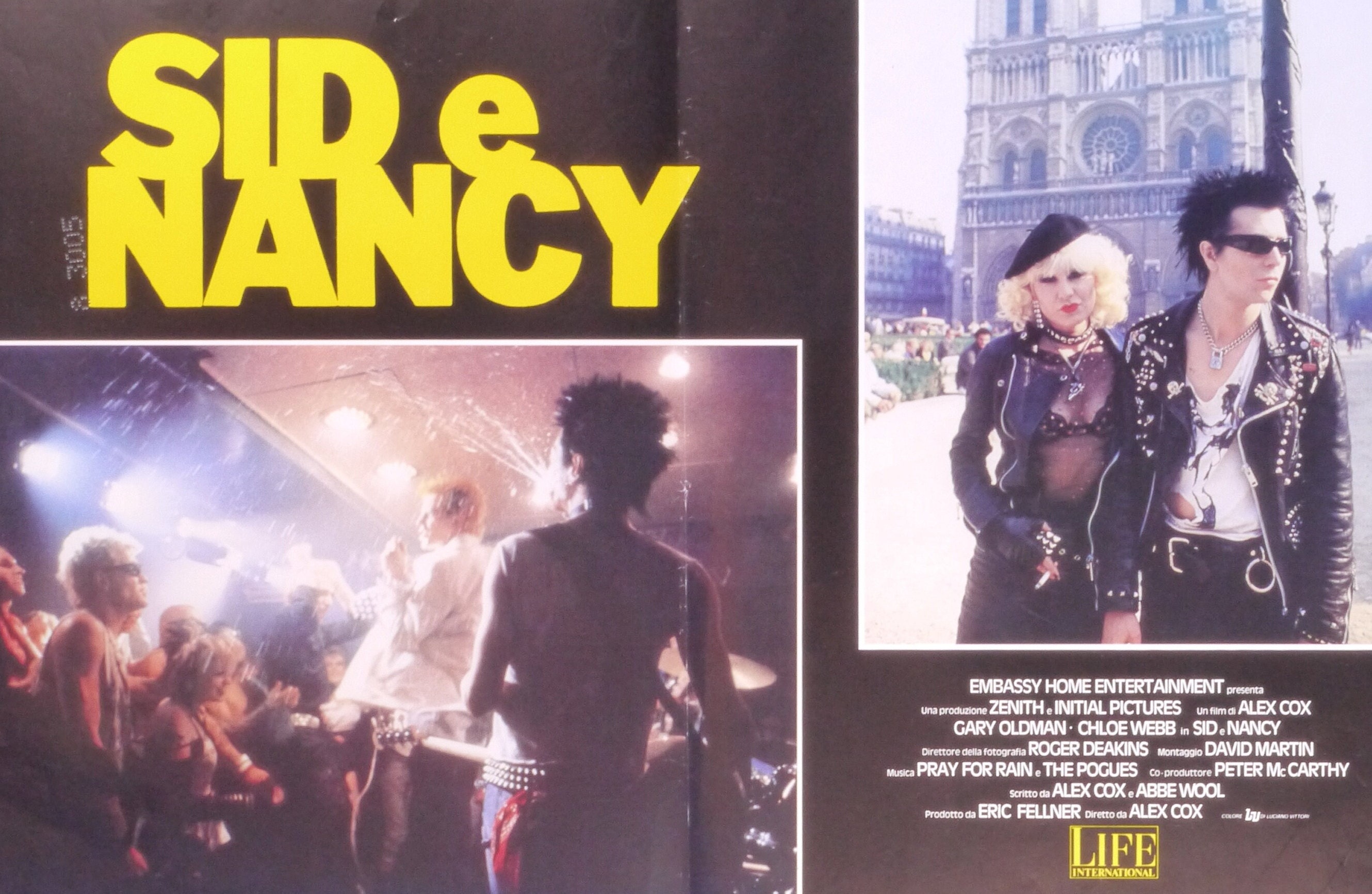 Sid and Nancy-an Original Vintage Movie Poster of Alex Coxs Punk