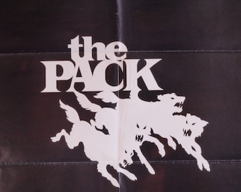 The Pack-An Original Vintage Movie Poster for Robert Clouse's 1970s Harrowing Wild Dog Thriller with Joe Don Baker and Richard B. Shull