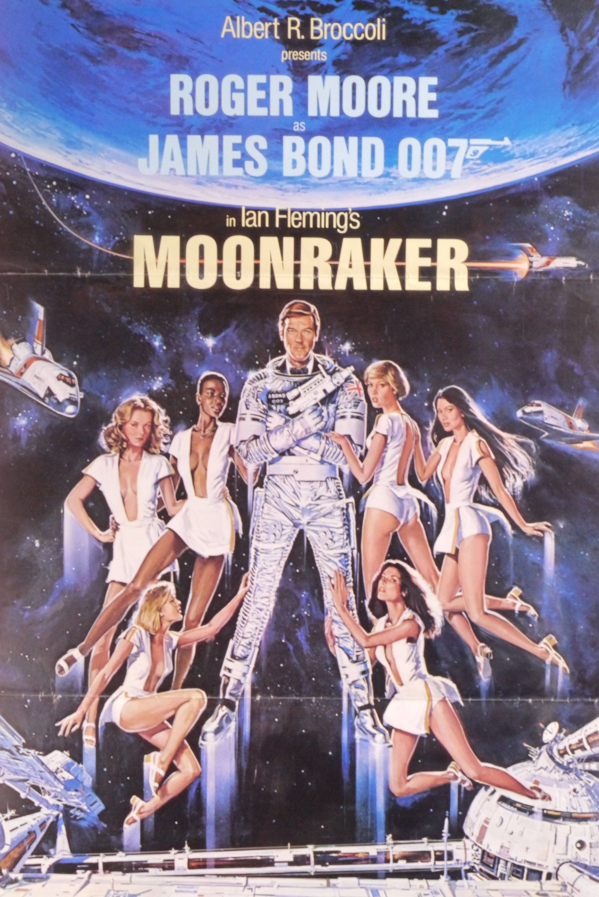 Moonraker-original Vintage Movie Poster for James Bond in Outer Space With  Roger Moore, Michael Lonsdale, and Richard Kiel as JAWS - Etsy