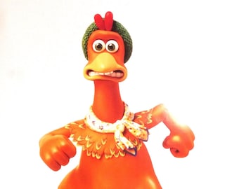 Chicken Run-An Original Vintage Movie Poster for Nick Parks Great Escape Animated Comedy with Mel Gibson, Julia Sawalha and Timothy Spall.