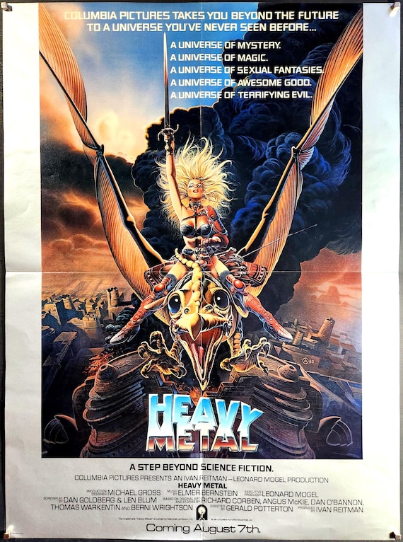 Heavy Metal-An Original Vintage Movie Poster of the Animated Sci
