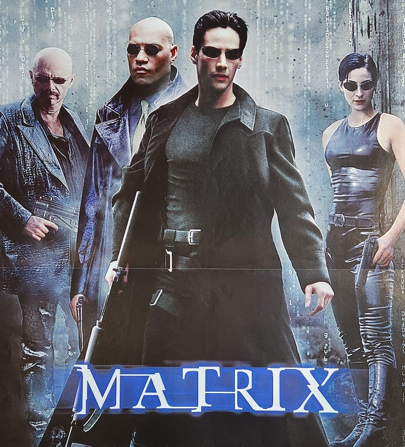Matrix Epic The Matrix-original Vintage Movie Poster of the Wachowski's Thrilling ...