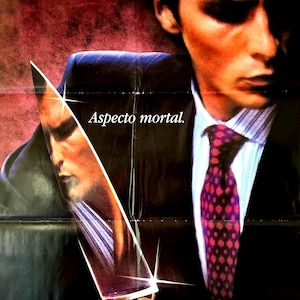 American Psycho-Original Vintage Movie Poster of Mary Harron&#39;s Iconic Psycho Thiller with Christian Bale, Reese Witherspoon and Jared Leto