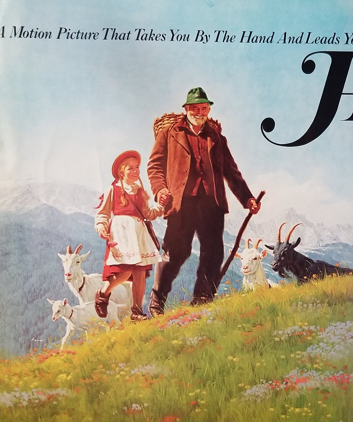 Heidi-original Vintage Movie Poster of the Little Swiss Orphan