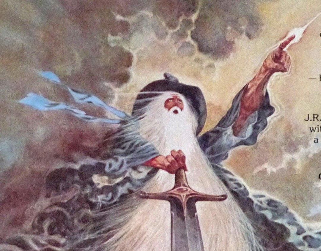 The Lord of the Rings-a Rare Original Vintage Movie Poster for