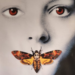 El silencio de los corderos: un póster original de la película de terror de Jonathan Demme con Jodie Foster y Anthony Hopkins