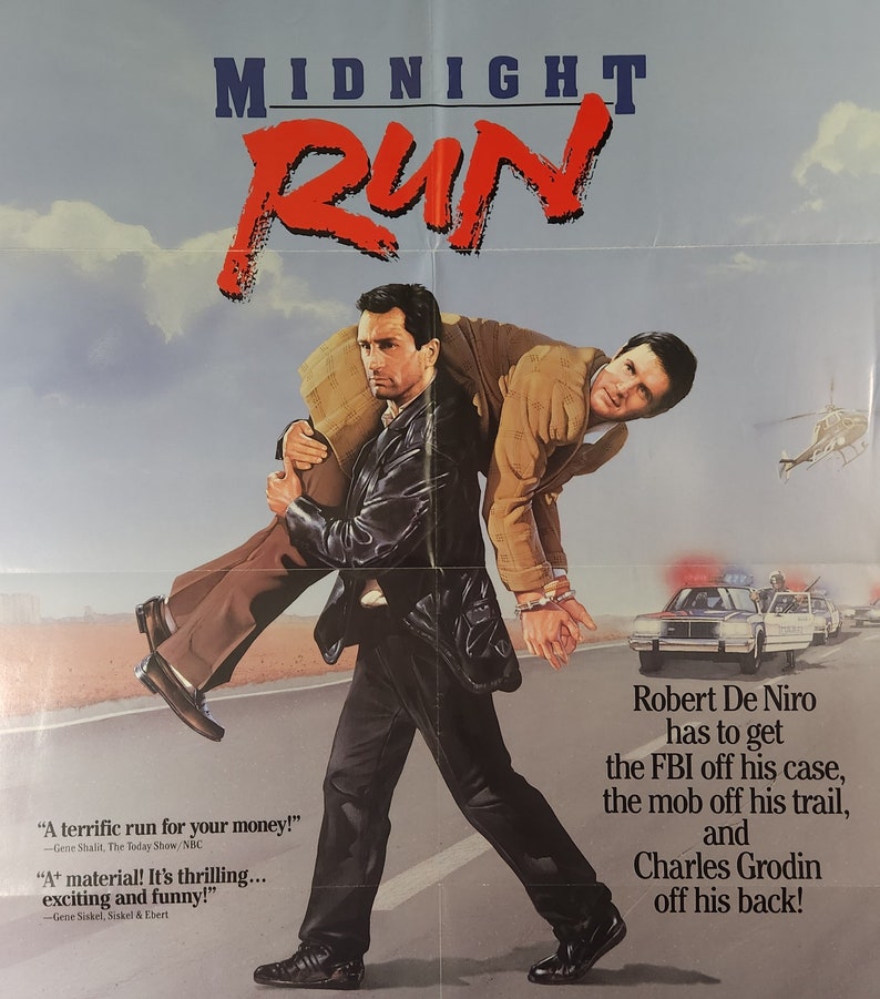 Midnight Run-Original Vintage Home Video Movie Poster of Martin Brest's Action Comedy with Robert De Niro, Charles Grodin and Yaphet Kotto. image 3