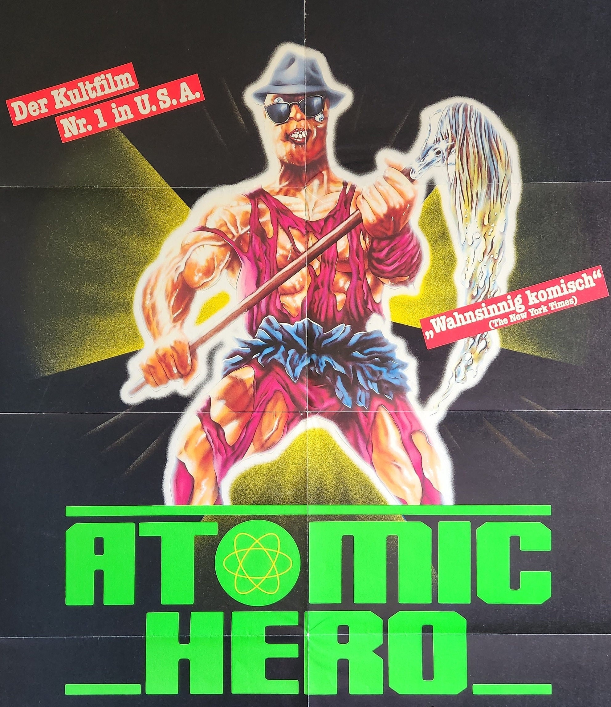 The Toxic Avenger-original Vintage Movie Poster of the Troma Epic