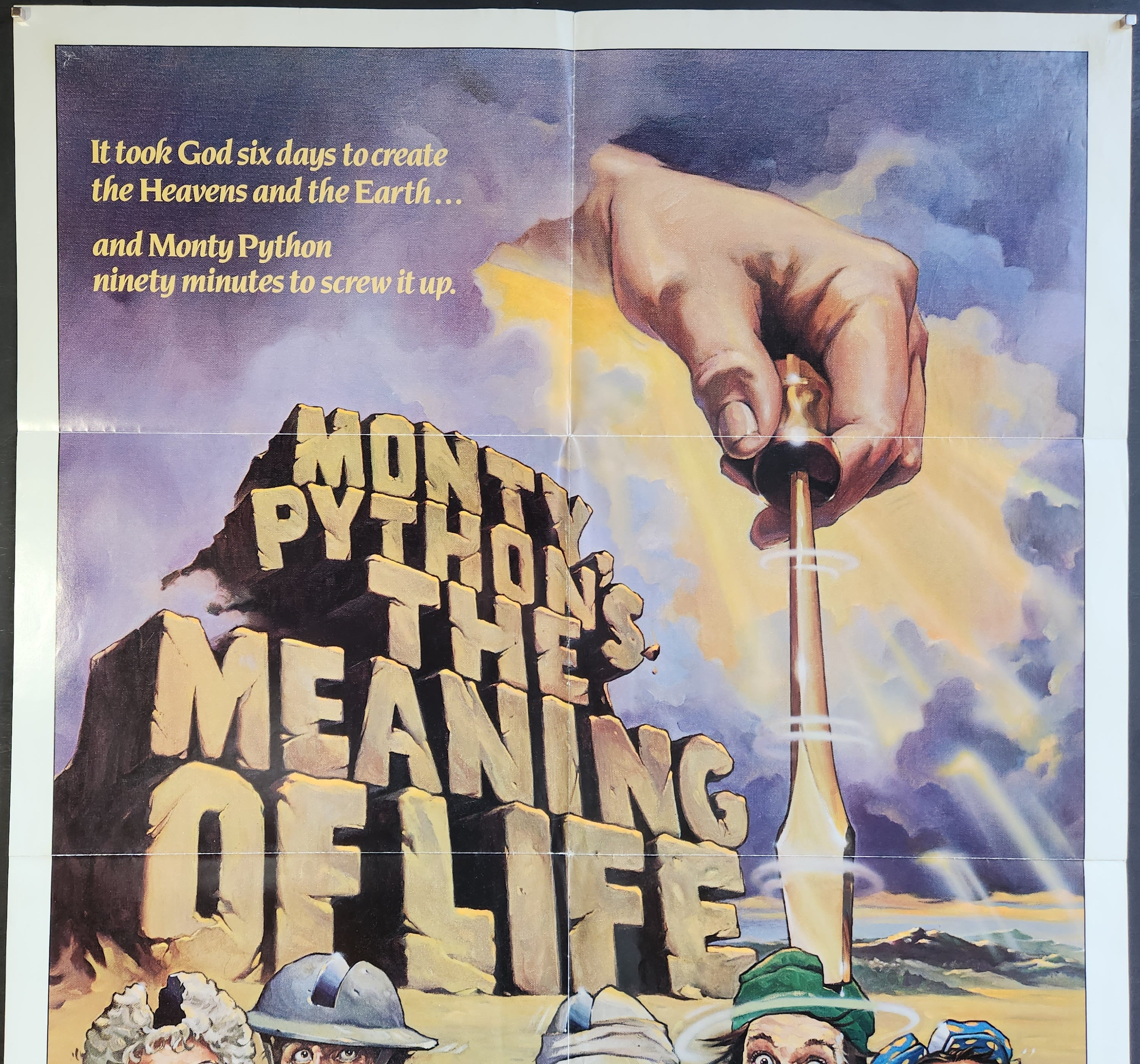 Monty Python 年代物 ポスター 海外製 vintage poster Monty Python's The Meaning of Life Movie Poster 1983 1 Sheet