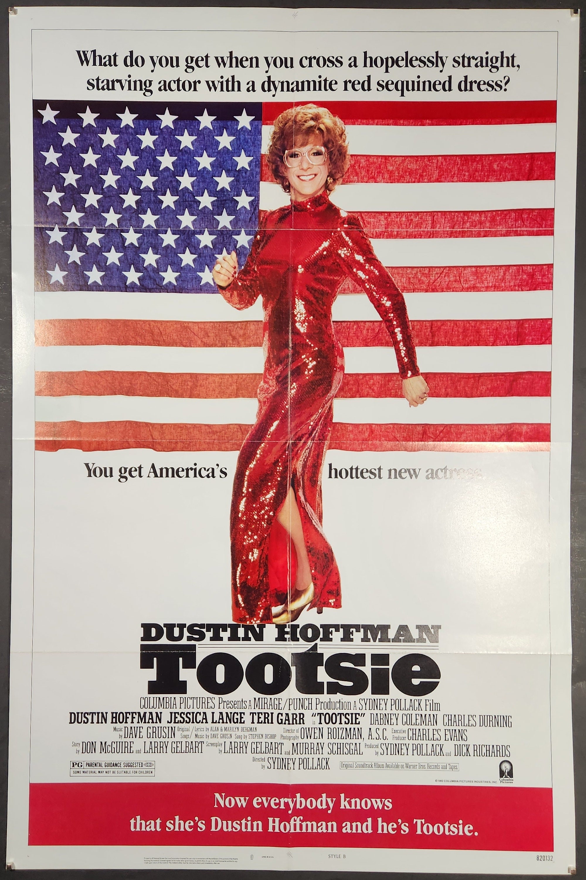 トッツィー　TOOTSIE USオリジナル映画ポスター Tootsie-an Original Vintage Movie Poster of Sydney Pollacks