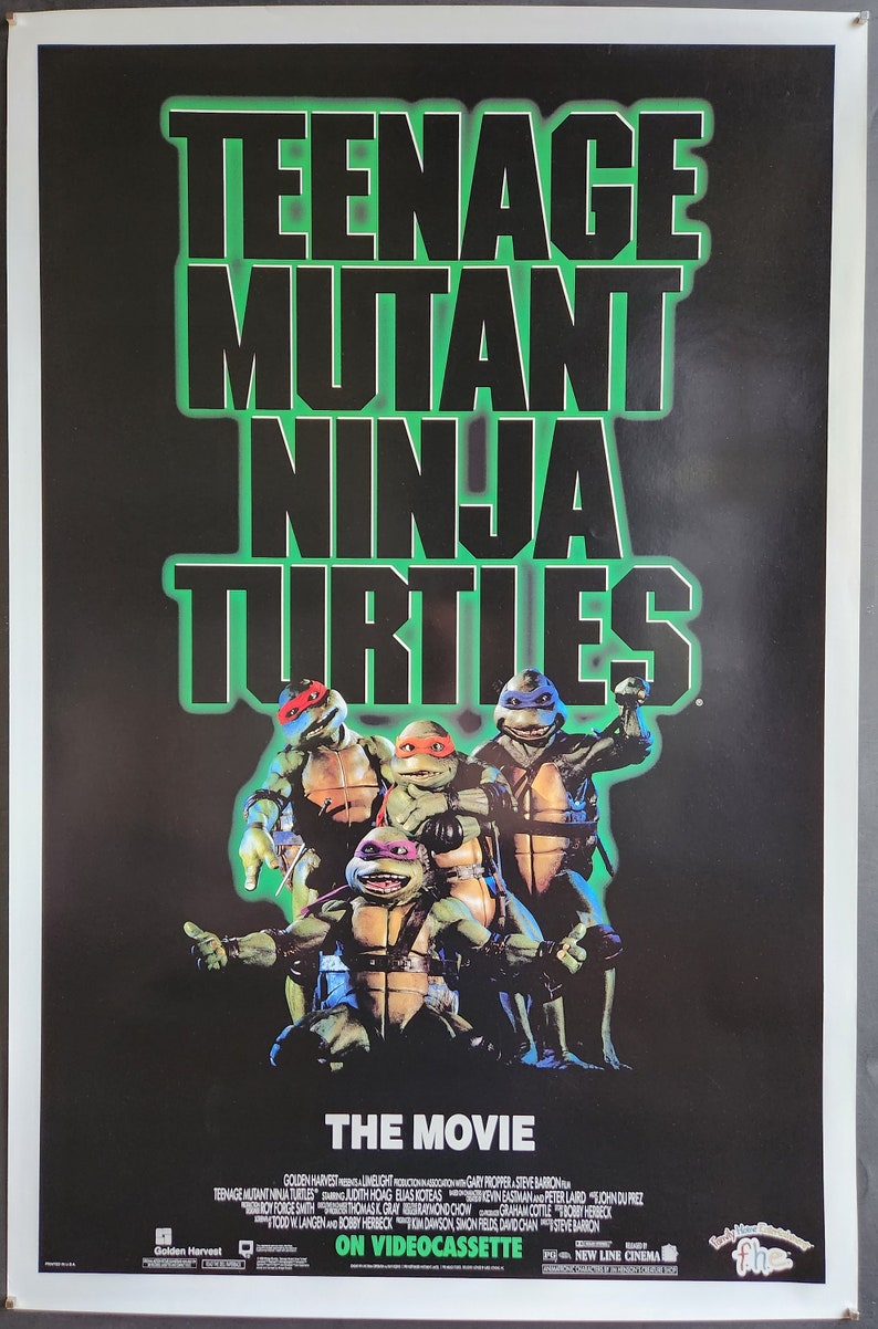 “Teenage Mutant Ninja Turtles 2”  Original Quad Movie Poster main image 1