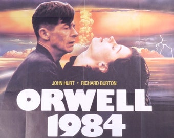 1984 john hurt movie poster original 1984 john hurt movie poster original