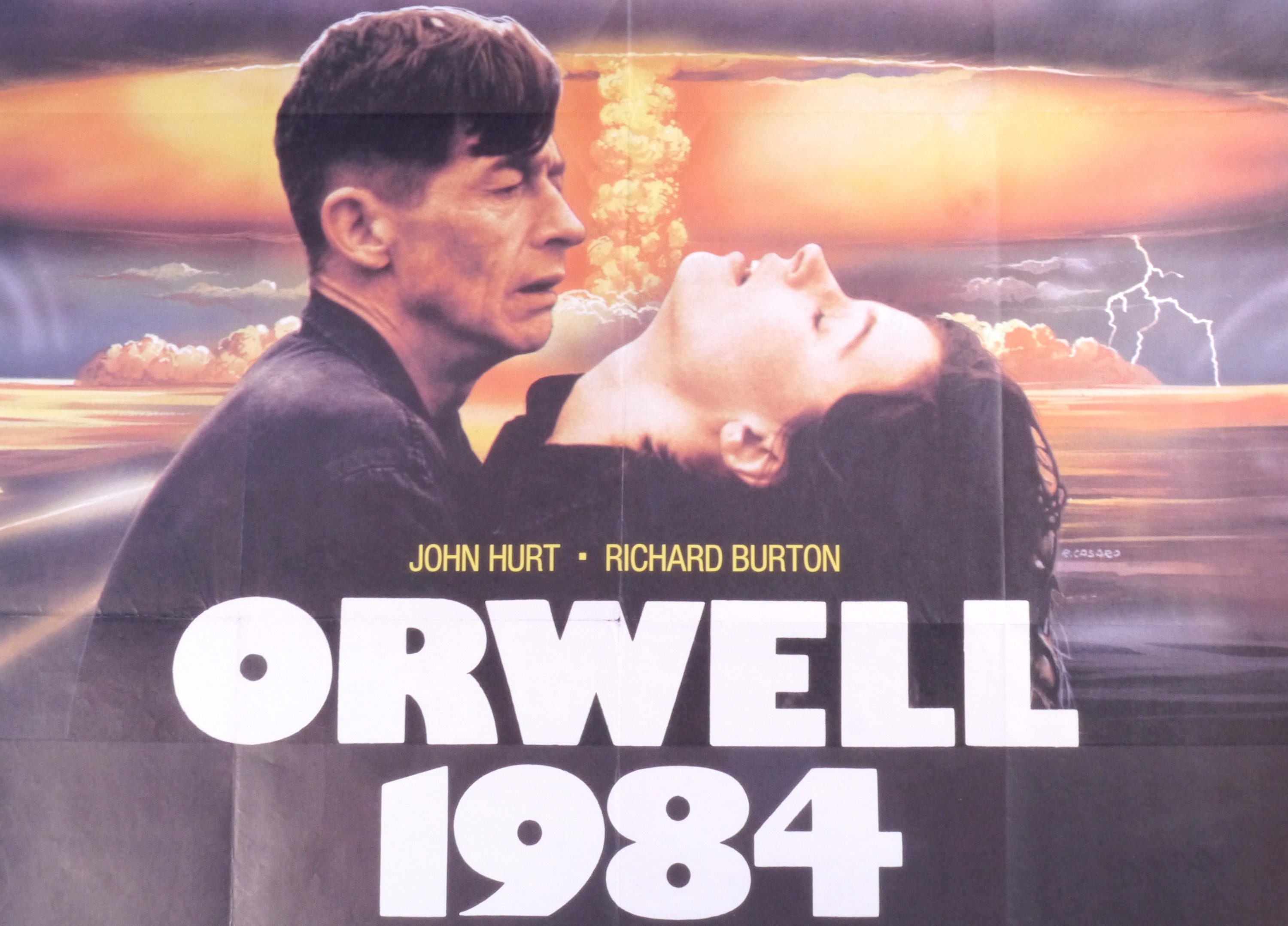 1984 GEORGE ORWELL RETRO OFFICIAL ORIGINAL MOVIE FILM PRINT PREMIUM POSTER