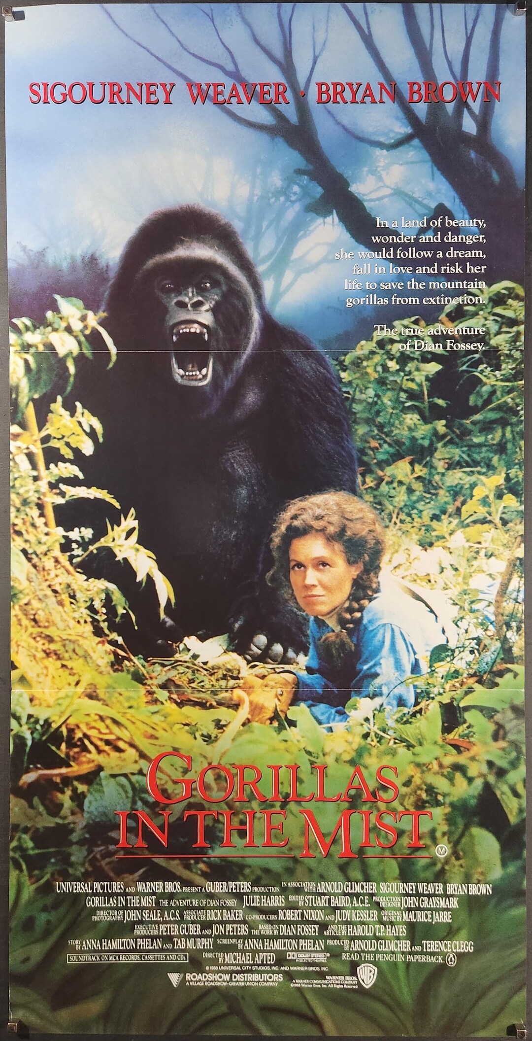 Gorillas in the Mist-an Original Vintage Movie Poster for Michael ...