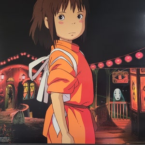 Spirited Away-Original Vintage Movie Poster for Hayao Miyazakis Fantastic Tale of Mystical Spirits with Suzanne Pleshette, and James Marsden image 7