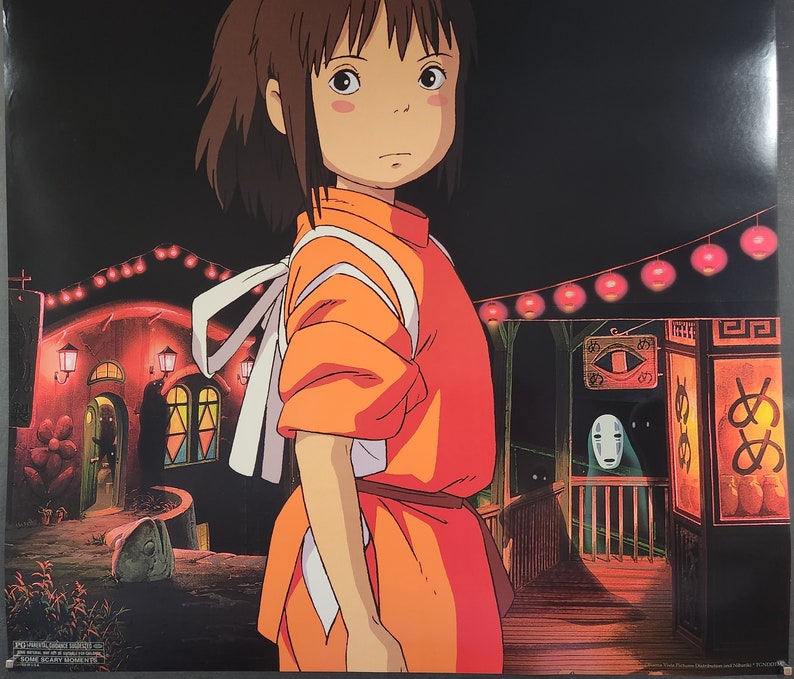Spirited Away-Original Vintage Movie Poster for Hayao Miyazakis Fantastic Tale of Mystical Spirits with Suzanne Pleshette, and James Marsden image 7