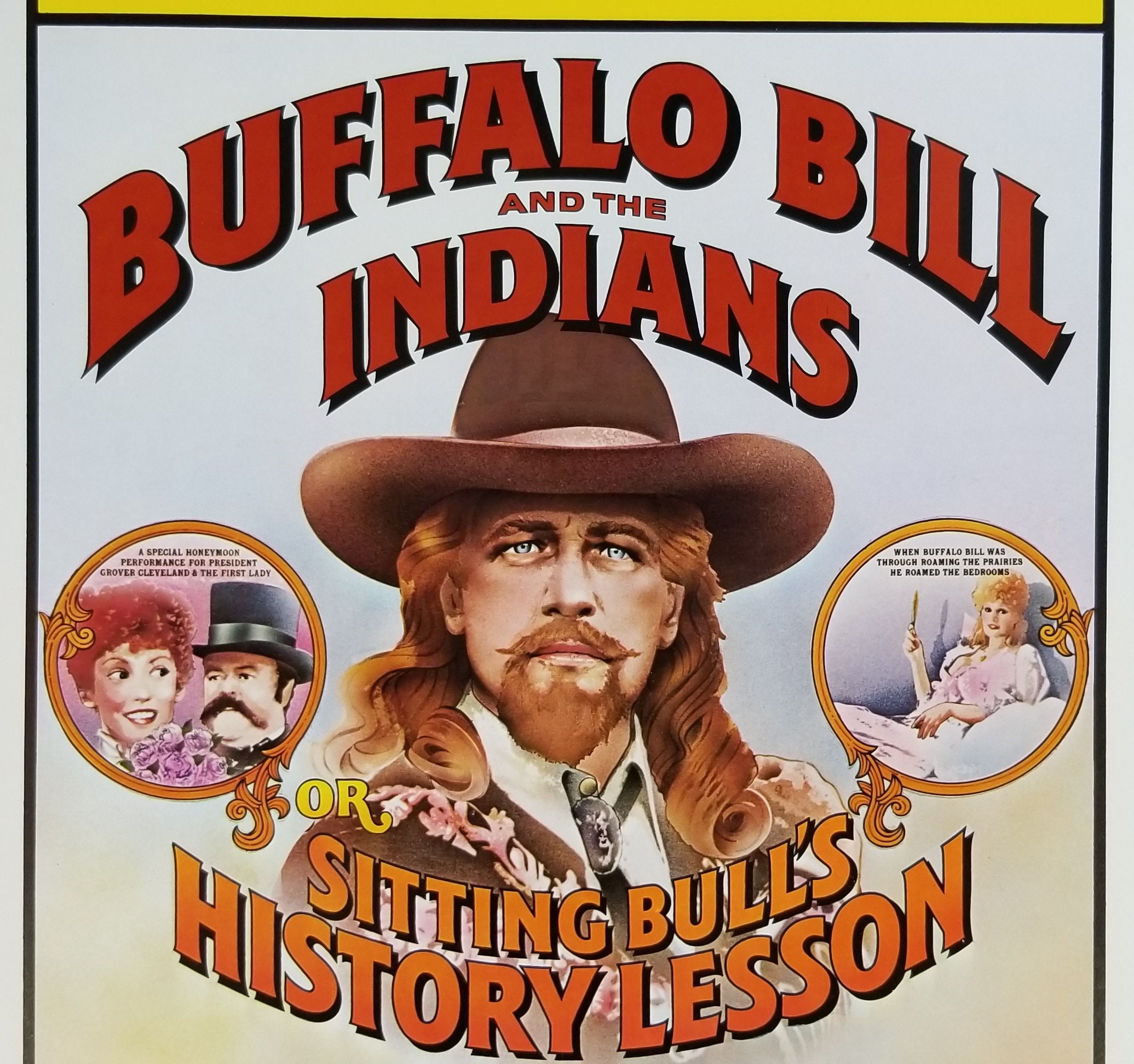 Buffalo Bill and the Indians-An Original Vintage Movie Poster for Robert Altman's Comic History Lesson with Paul Newman and Will Sampson.