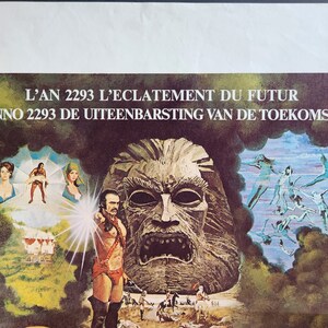 Zardoz-An Original Vintage Belgian Movie Poster for John Boorman's Strange Future Fantasy with Sean Connery, and Charlotte Rampling image 6