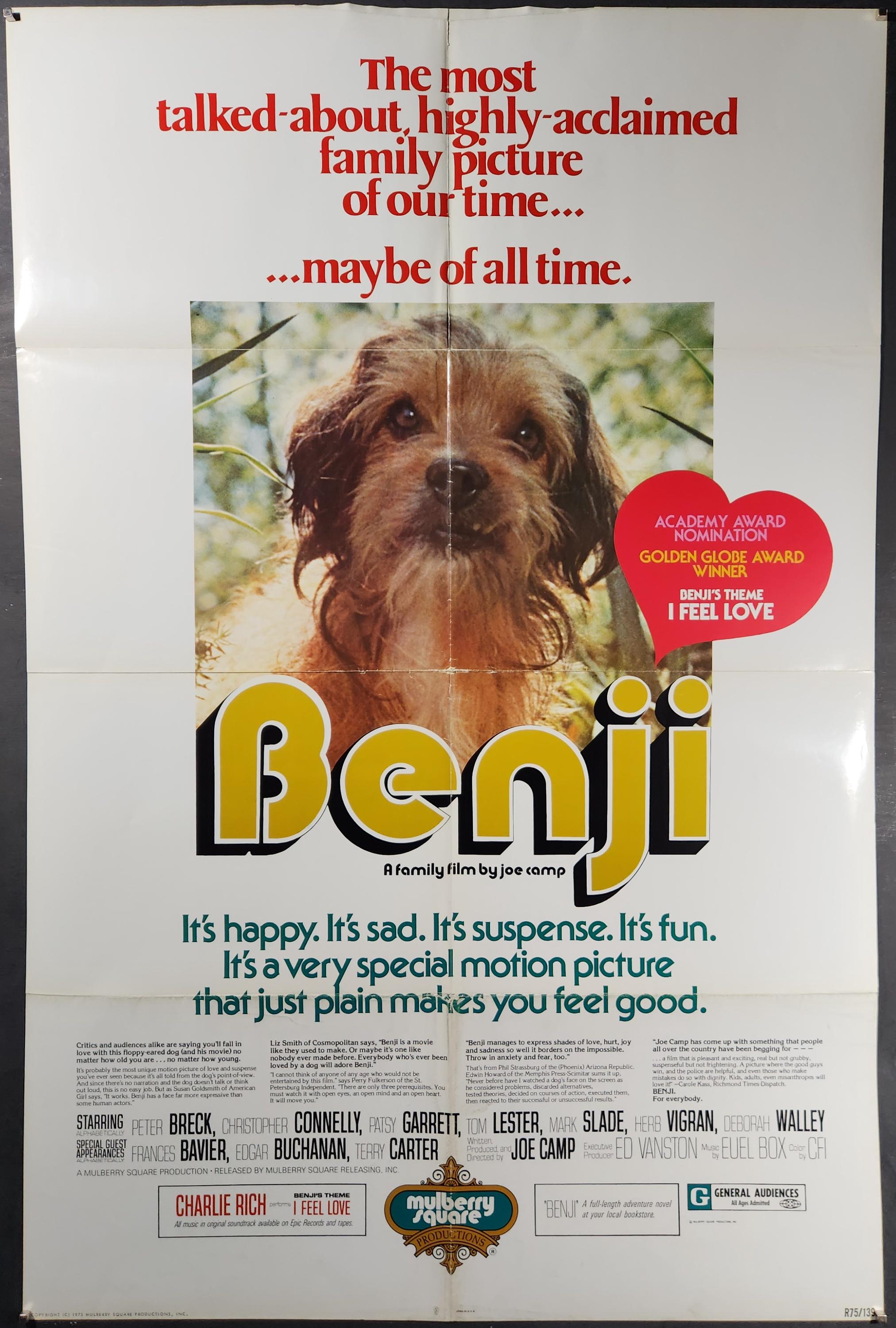 Benji-original Vintage Movie Poster for Joe Camps Canine Adventure
