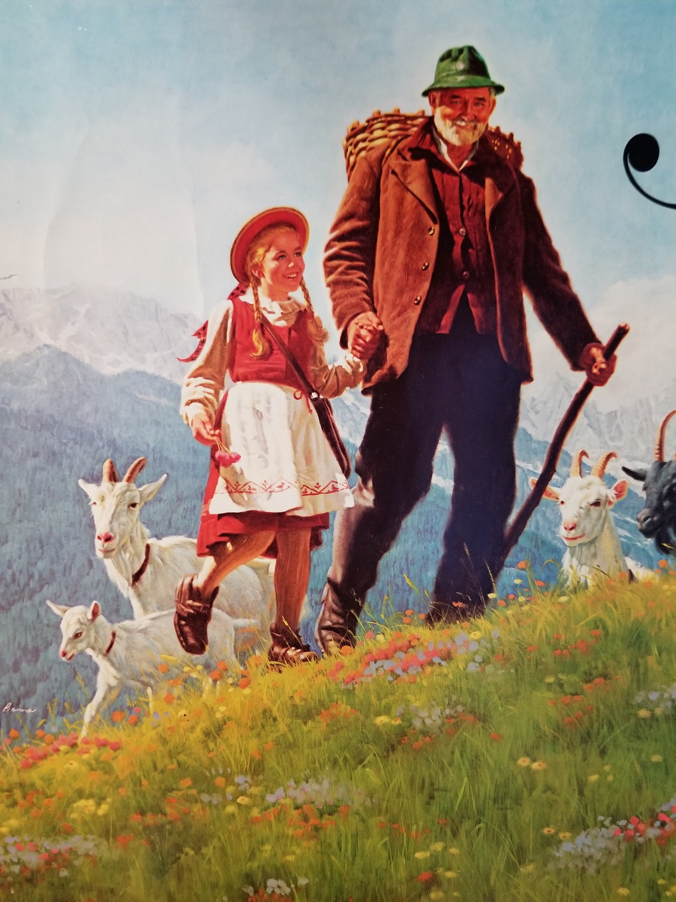 Heidi-original Vintage Movie Poster of the Little Swiss Orphan