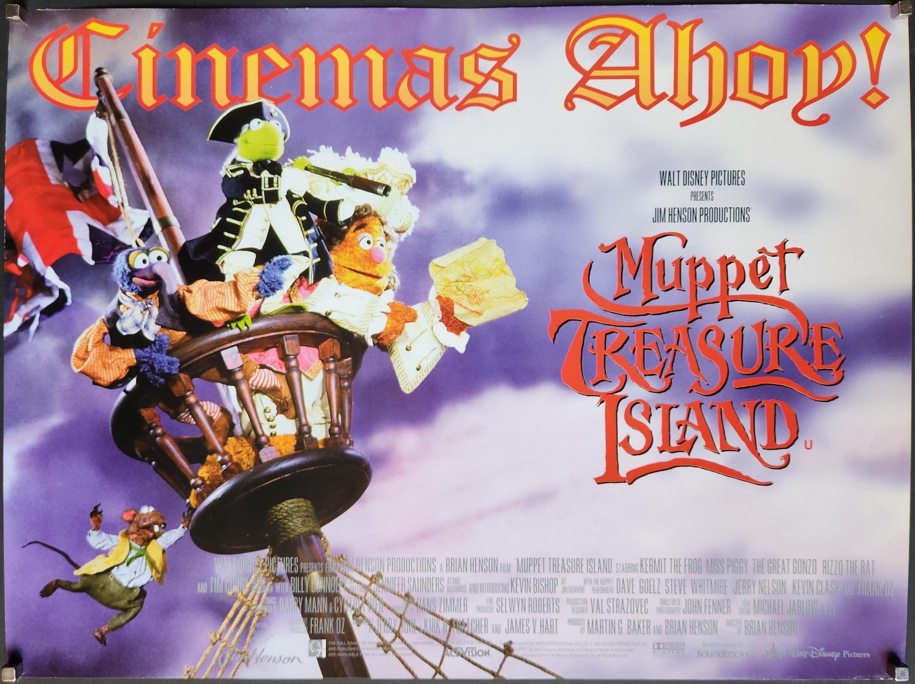 Muppet Treasure Island-original Vintage Movie Poster of the Muppet