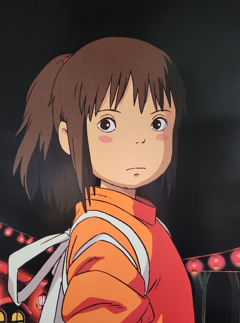 Spirited Away-Original Vintage Movie Poster for Hayao Miyazakis Fantastic Tale of Mystical Spirits with Suzanne Pleshette, and James Marsden image 3