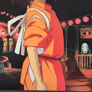 Spirited Away-Original Vintage Movie Poster for Hayao Miyazakis Fantastic Tale of Mystical Spirits with Suzanne Pleshette, and James Marsden image 8
