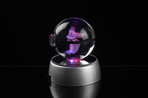 Mismagius Large Crystal Pokeball Laser Engraving - Etsy