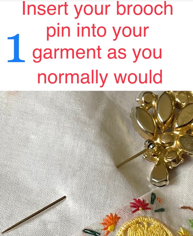 Versatile BROOCH LOCK Keeps Your Brooch Secure and Transforms It to a