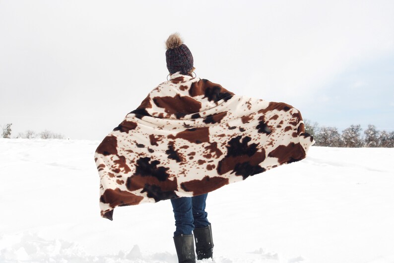 Cowhide Blanket Etsy