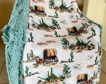 Cowboys & Dinosaurs Blanket