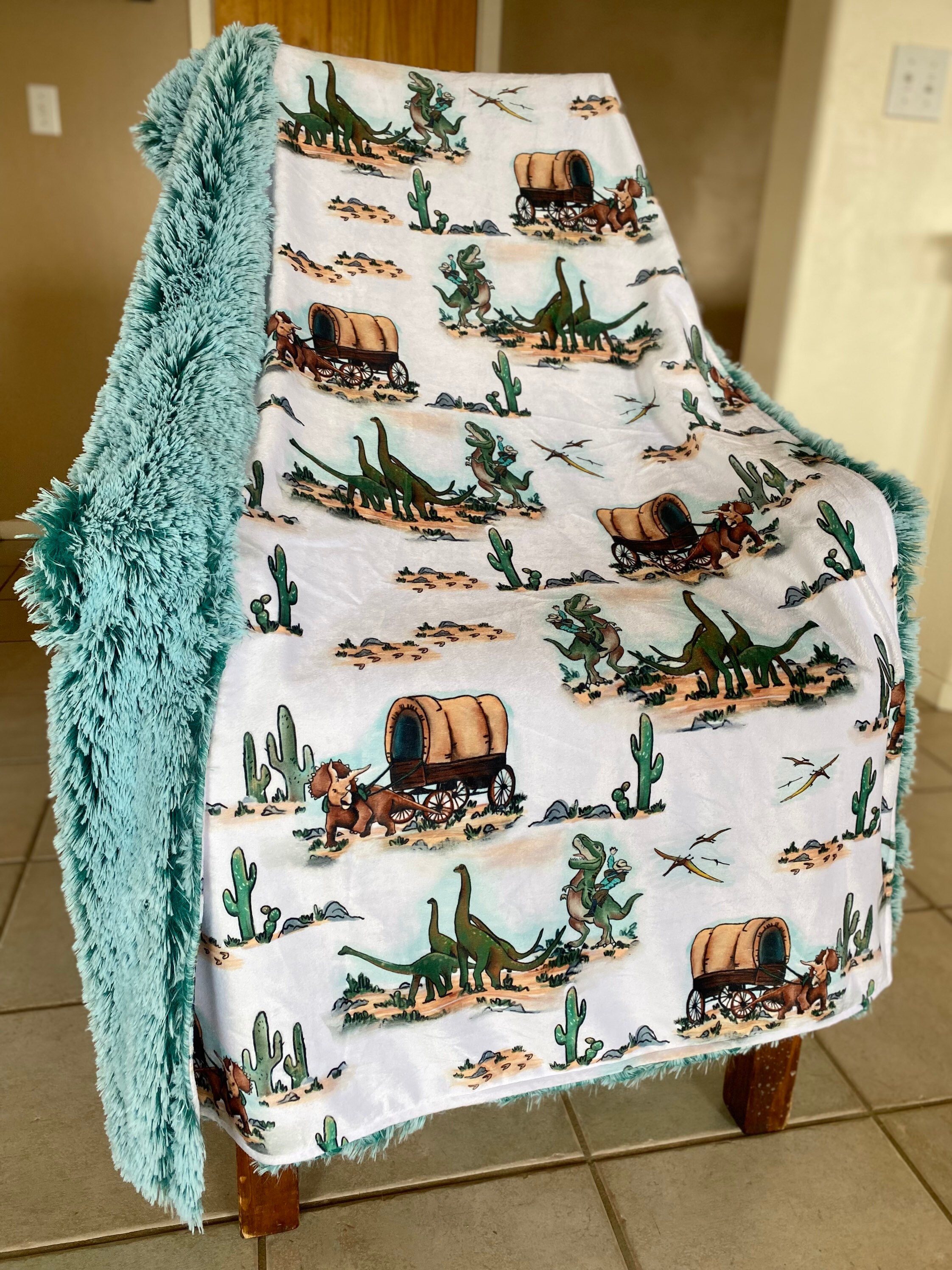 Cowboys & Dinosaurs Blanket