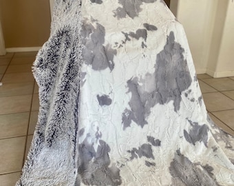 The Gray Cowhide Blanket