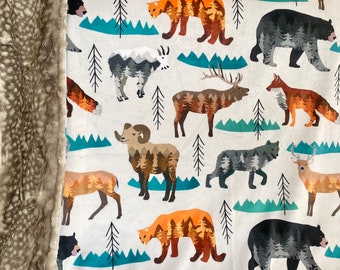 Rocky Mountain Animal Blanket