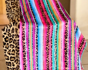 Sassy Serape & Leopard Blanket